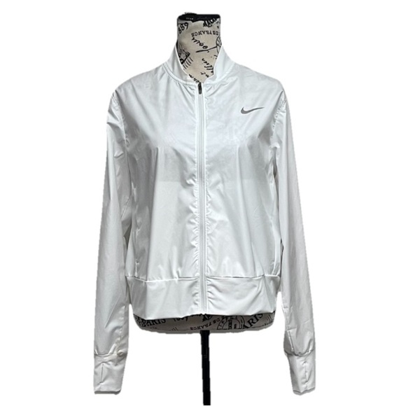 Nike Windrunner Ripstop Full Zip Windbreaker Jacket Ivory L Athletic Streetwear - Picture 1 of 9